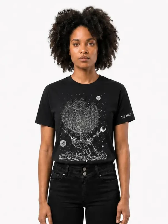 t-shirt denez vaisseau-arbre f