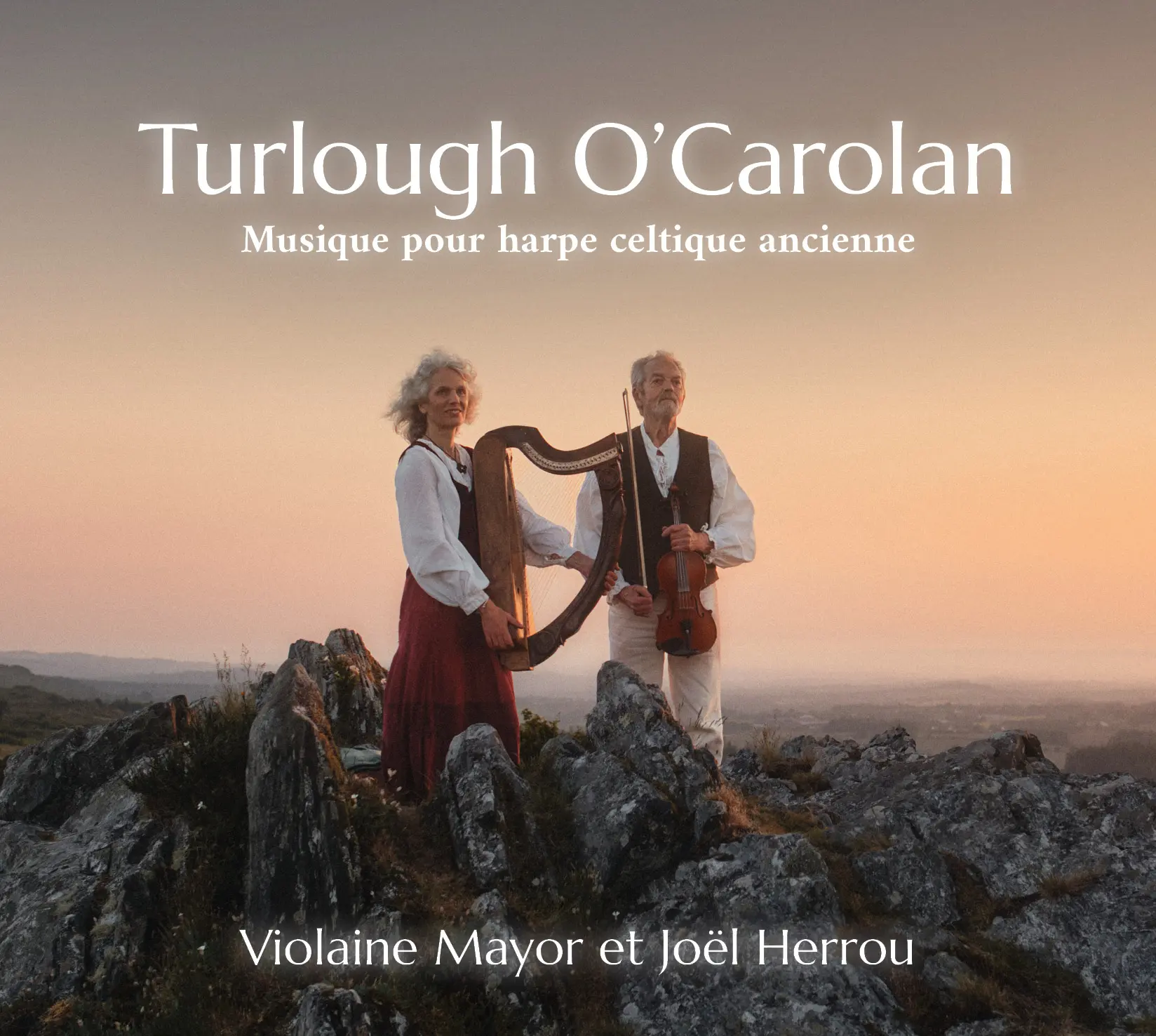 Violaine Mayor et Joël Herrou - Turlough O'Carolan, musique pour harpe celtique ancienne